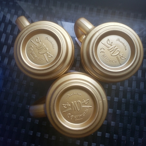 VINTAGE CM Pasabahce Gold Coated Mugs - Picture 2 of 12